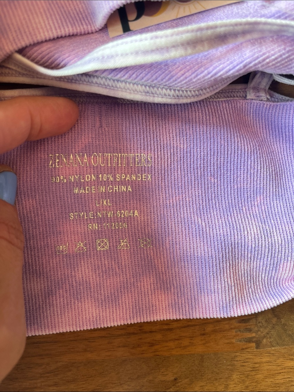 Lavender Ribbed Seamless Bralette - Picture 2 of 4